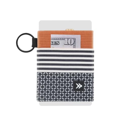 Thread Wallets Ultra Slim Minimalist Card Holder Wallet for Men and Women (Brown/Black One Size)