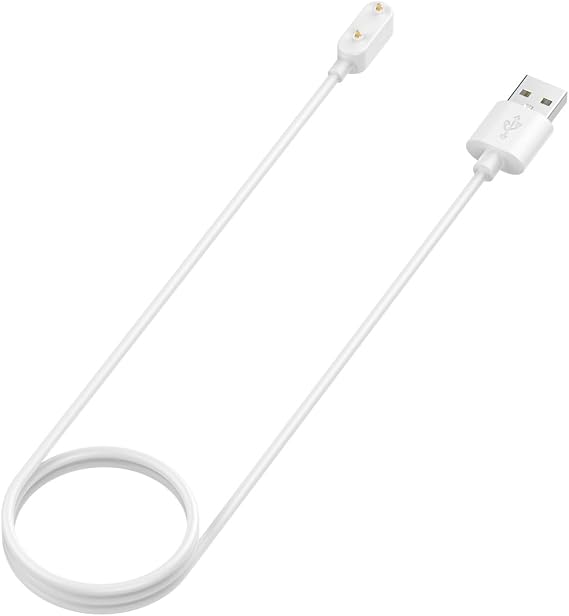 XIHAMA for HUAWEI Band7 Charger Set of 2 1M Charging Cable Compatible for Huawei Band7/6/6Pro/Watch Fit Mini/Honor Band6 Charger, USB Charging Cable Charger White x 2