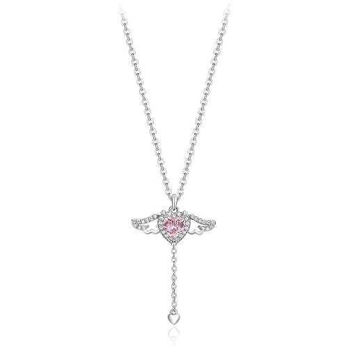 Minxie Silver Necklaces for Women, Girls, 925 Sterling Silver Necklace Cubic Zirconia Pendant