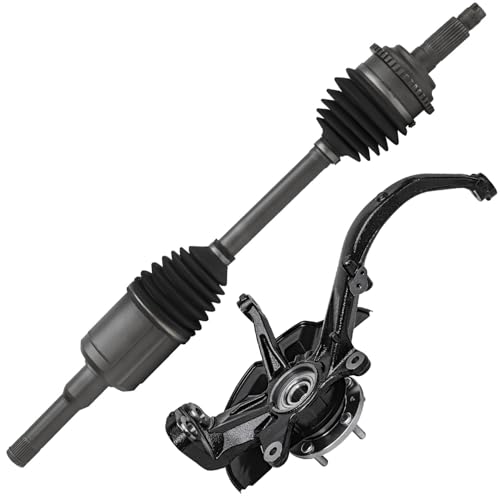 Image of Detroit Axle - Front Left Steering Knuckle CV Axle for 2010-2012