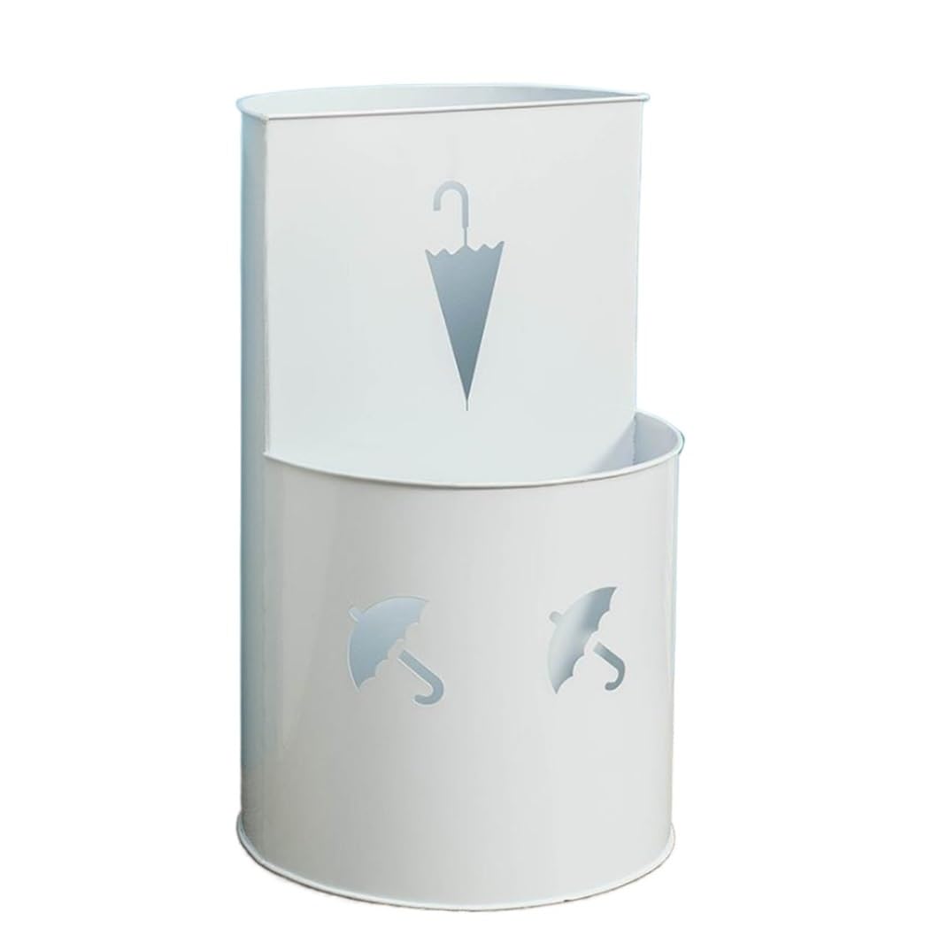 Porte-parapluie d'intérieur en métal rond pour entrée de maison - 7