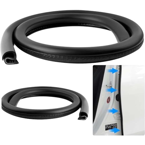 2PCS Car B Pillar Sealing Strip, Noise Insulation and Weather Stripping