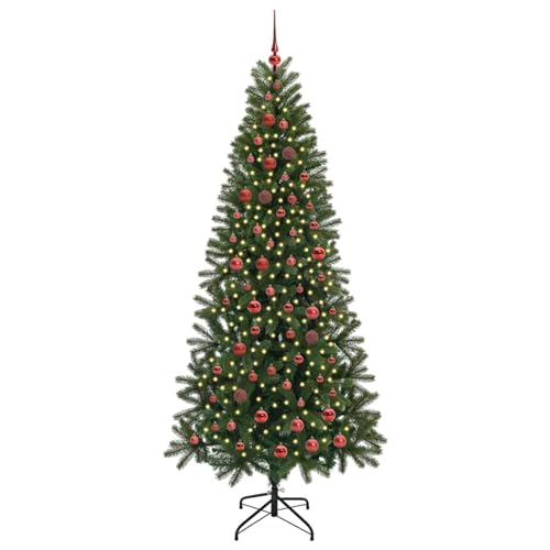 Árbol de Navidad sin caída de hojas con luces LED cálidas integradas 4