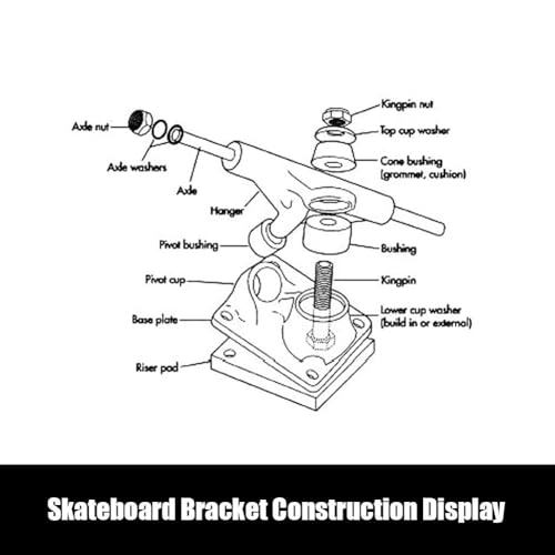 Skateboard Trucks 4-8 Zoll Schwarz polierte Oberfl?che 1 Paar f¨¹r Street Skateboarding hochwertige Achse Skateboardzubeh?r optimale Performance Skateboardachsen Skateboard Trucks Set