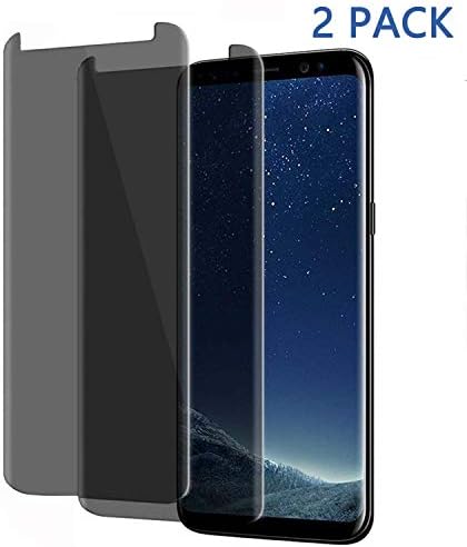 Galaxy Note 9 Privacy Screen Protector, GPROVA [Anti Glare] 3D Curve Edge Anti-Spy Anti-Scratch Bubble Free Case Friendly Easy Installation Tempered Glass for Samsung Galaxy Note 9 (2 Pack)
