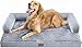 Large Dog Bed Orthopedic Washable - Beds Bolster - Medium XL XLarge Big Dogs - Memory Foam Couch Sofa - Waterproof with Removable Cover
