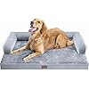 Large Dog Bed Orthopedic Washable – Beds Bolster – Medium XL XLarge Big Dogs – Memory Foam Couch Sofa – Waterproof with Removable Cover