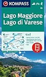 KOMPASS Wanderkarte 90 Lago Maggiore, Lago di Varese 1:50.000: 4in1 Wanderkarte, mit Aktiv Guide und 1:25000 Karten, inklusive Kartenbereich zur ... in der KOMPASS-App. Fahrradfahren. Skitouren.