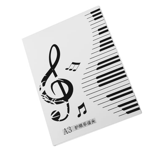 Levemolo Sheet Music Folder for Piano Choral Music Marching Band Plastic Organizer A3 Size 20 Pages Music Score Holder