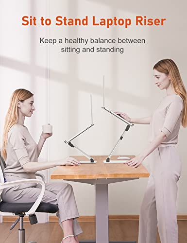 Ergonomic-Laptop-Stand-for-Desk-Sit-to-Stand-Laptop-Riser-Adjustable-Height-up-to-21-Standing-Computer-Stand-Promote-Healthy-Posture-Compatible-with-MacBook-Air-Pro-All-Laptops-10-17-Silver