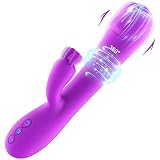 Rotating Clitoral Rabbit Vibrator for Women Pleasure: Dildo Vibe G Spot Adult Sex Toy with Bunny Ear