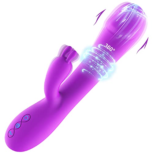 Rotating Clitoral Rabbit Vibrator For Women Pleasure: Dildo Vibe G Spot Adult Sex Toy With Bunny Ears 7 Vibrations 6 Rotations, Waterproof Vaginal Stimulator For Beginners Couples (Rotating) #TOP18