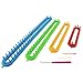 LAYOER Long Knitting Loom Set with Hook 2 Needles for Blanket Scarves Knitter 4 Looms