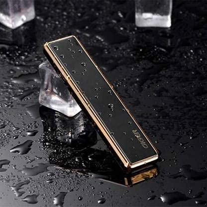 Lovato Slider Windproof Electric Flameless USB Rechargeable Cigarette Lighter | Latest Stylish Multicolour-Pack of 1