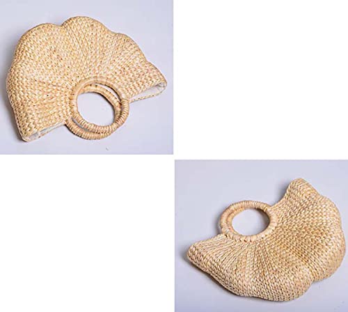 Bolso Tote de Paja para Mujer Hecho a Mano en Verano miniatura 4