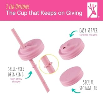 Elk and Friends Kids & Toddler Cups | The Original Glass Mason Jars 8 oz with Silicone Straws with Stoppers | Smoothie Cups | Spill Proof Sippy Cups for Toddlers | 4 Pack