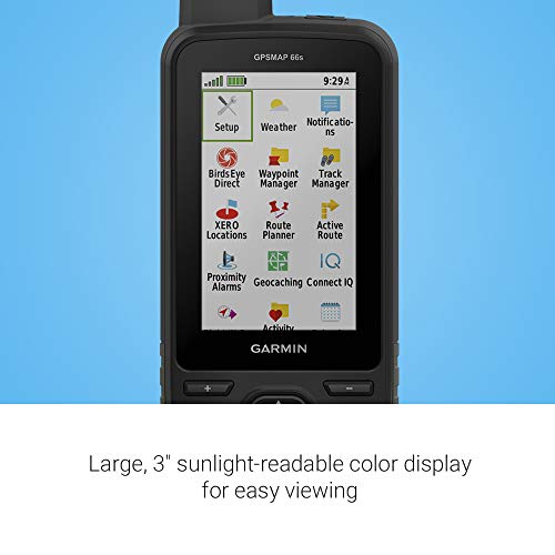 Garmin Gpsmap 66S, Rugged Multisatellite Handheld With Sensors, 3" Color Display #TOP2