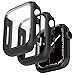 Produktbild Jvchengxi Kompatibel mit Apple Watch 42mm Serie 3/2/1 Hülle mit Displayschutz, [2 Stück] Schwarz 360° Rundum Schutzhülle HD Ultradünne Schutzfolie PC Schutz Case für iWatch Series 3/2/1