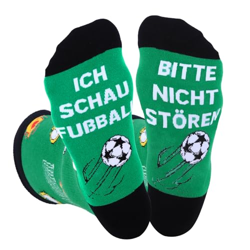 Aitsite Lustige Socken, Fussball Geschenke, Socken mit Spruch BITTE NICHT STÖREN, ICH SCHAU FUßBALL für Fußball Geschenke Männer Damen Jungen...