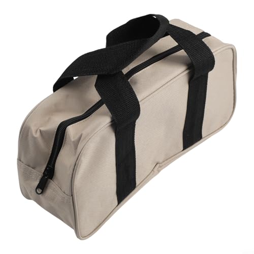 Bolsa de herramientas para reparación de carpintero electricista, organizador de almacenamiento resistente con múltiples bolsillos, bolsa de mano compacta y ligera para trabajo en casa (amarillo)