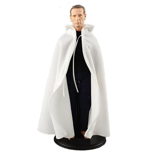 Meetoget 1/6 Scale Figure Doll Mantle Cape Clothes for 12 inch Action Figure PU103,White