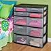 STERILITE 5 Storage Drawer Tower, 12.63 Inches, Pack of 2, Black, 2 Count