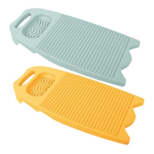 FONDOTIN 2Piezas Tablero de Lavado Antideslizante para Lavado con Soporte para Jabón para Portátil y Resistente Espacio y Duradero