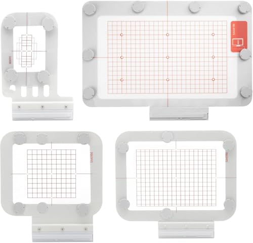 Image of Sew Tech Magnetic Embroidery Hoop for Brother NQ1700E NQ1600E Quattro 6000D 6700D NV6000D NV6750D NQ700PRW NQ1300 NQ900 NQ700 NV1300 NV880E NV850E NV2600 NV2650D Machine (4in1-BM Set)