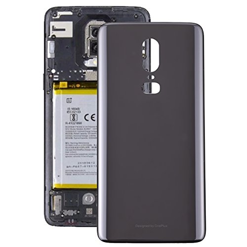 OnePlus 6 couverture arrière pièce détachée batterie téléphone portable Jet Black