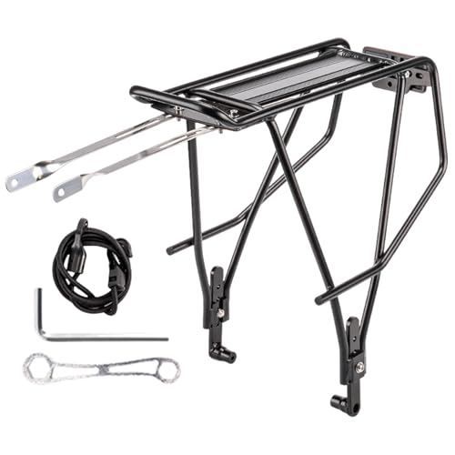 Porte-bagages arrière pour voyage à vélo et trajets quotidiens en aluminium robuste