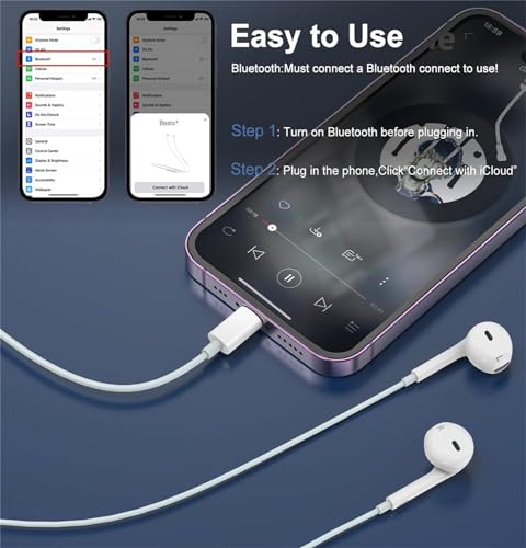 Image of GAXIWILO 2 Packs for iPhone Headphones Wired Earbuds | Earphones with Built-in Microphone & Volume Control HiFi Stereo Nosie Reduction Compatible for 14 13 12 11 Pro Max | Earphones with Built-in Microphone & Volume Control HiFi Stereo Nosie Reduction Compatible for 14 13 12 11 Pro Max