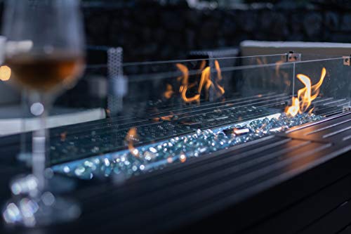 LEGACY HEATING 50,000 BTU Aluminum Rectangular Gas Fire Pit - Thumbnail 3