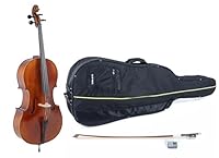 GEWA Cello, Cellogarnitur Serie Allegro VC1-1/16 Spielfertig, inkl. Tasche, Massaranduba Bogen, Larsen Aurora Saiten