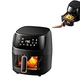 YIGECHENXIN All-in-One New Electric Fryer Large Capacity Oil-Free Ovenelectric Fryer W/Transparent Glass Window Suitable for Baking Bread, Grilling