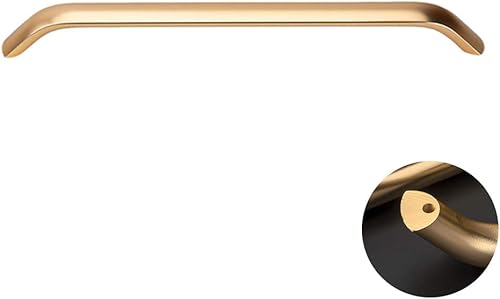 Tirador de puerta de armario de cocina de aleación de aluminio, moderno tirador de muebles dorado arqueado, tirador de cajón de armario de bar,