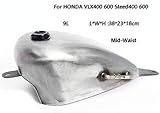 deposito moto cafe racer La capacidad del tanque de combustible de cintura media es de 9 litros, L * W * H: 38 * 23 * 18 cm