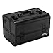 Produktbild anndora Beauty Case 4 Fächer + Spiegel Alu Koffer Kosmetikkoffer Multikoffer SCHWARZ