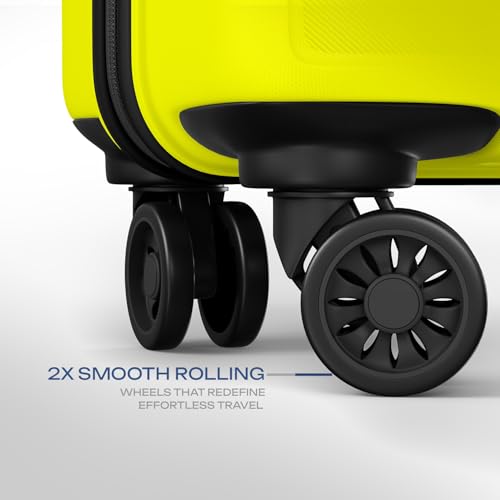 Image of Safari Medium Pentagon Pro 8 Wheels 66Cm Size Checkin Trolley Bag, Hard Case Polypropylene 360º Wheeling Luggage for Men & Women, Travel Bag, Suitcase for Travel, Trolley Bags for Travel, Green Lime