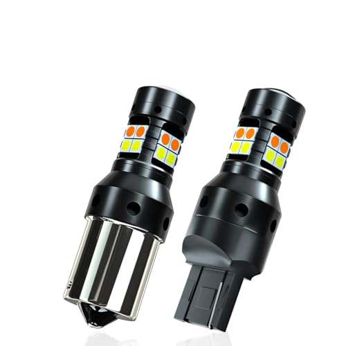 IBLUON Señal de Giro LED de Modo Dual de 2 Piezas + luz de circulación Diurna DRL, Compatible con Accesorios Chevrolet Kalos 2005-2008 2006 2007