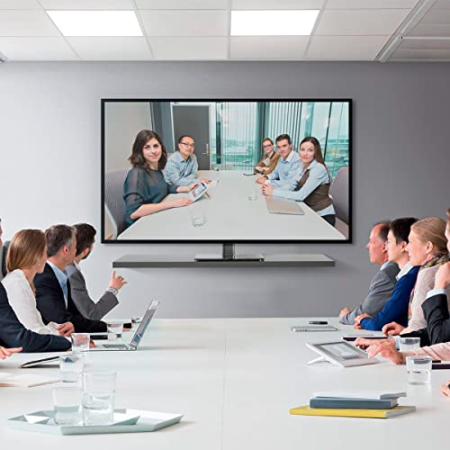 Image of Universal TV Stand Base, Table Top TV Stand for 17-55 Inch LCD /LED TVs, Height Adjustable Monitor Mount Stand with Tempered Glass Base Holds up to 88lbs VESA 400x400mm, TS102