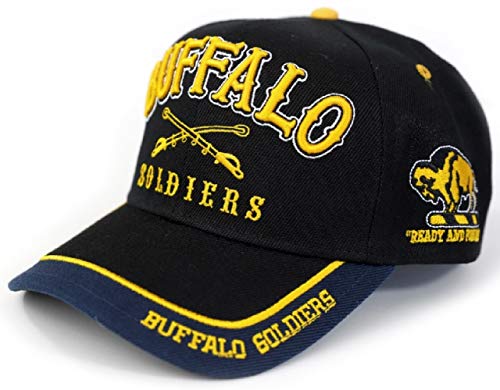 Buffalo Soldiers Cap 9th & 10th (Horse) Calvary Association Black