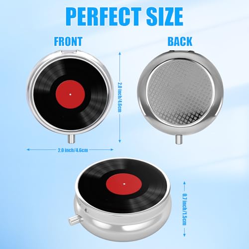 Pilulier de poche 3 cases metallique pour ne plus oublier ses cachets - 2