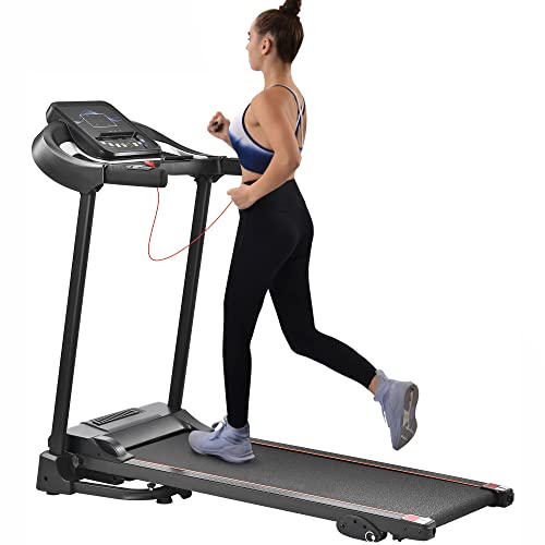 Merax Folding Electric Treadmill with Incline 2.5HP Energy Saving Motor 12 Preset Programs Running Walking Jogging Machine for Home Office Indoor Cardio Exercise