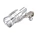 Dromedary Universal Color Chrome Size L Turbo Sound Noise Exhaust Muffler Pipe Whistle/Fake Blow off valve BOV Simulator Whistler