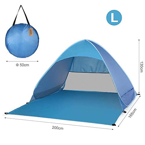 Tente de plage pop-up camping abri soleil léger protection UV automatique