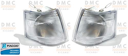 RICAMBIO ORIGINALE PIAGGIO Piaggio KIT 2 FANALINO FANALINI FRECCIA FRECCE INDICATORI DI DIREZIONE ANTERIORE LAMPEGGIATORI PORTER 1300 16V BENZINA FINO AL 2008- PORTER 1200 1400 DIESEL FINO AL 2008 ORIGINALE