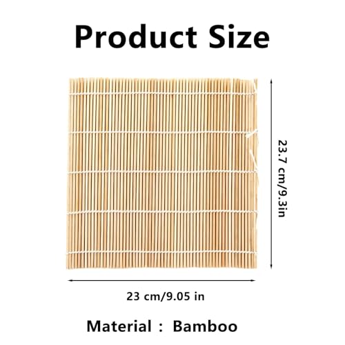 OBYJCA Sushi Mat, Sushi Rolling Mat, Traditional Roller Rolling for Maki Roll for Beginners and Experienced Users - Image 2