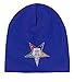 Order of The Eastern Star - Blue Beanie Cap with Colorful Standard OES Symbol - Hat One Size Fits Most Adults. Masonic Merchandise. (Blue)