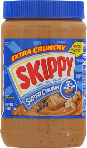 Image of SKIPPY Peanut Butter, Super Chunk, 40 Ounce (Pack of 8)