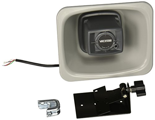 Valcom V-1080-Gy One Way 3-Watt Amplified Flexhorn With Mounting Bracket, Gray #TOP28